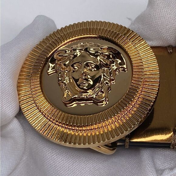 Versace Medusa Buckle Belt size 115/46” - Picture 11 of 12